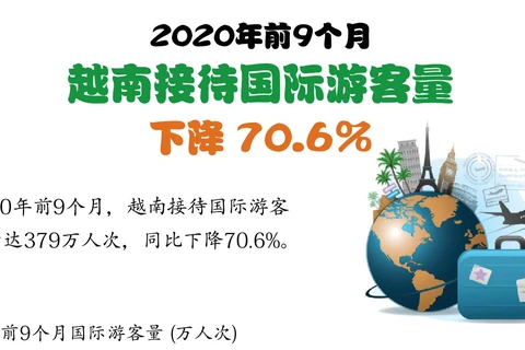 图表新闻：2020年前9个月越南接待游客量下降70.6%