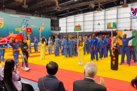 越南越武道代表团在第六届世界越武道锦标赛上获得三金一铜