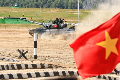组图：越南坦克队参加2022年国际军事比赛