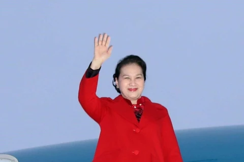 组图：越南国会主席阮氏金银开始对白俄罗斯进行正式访问