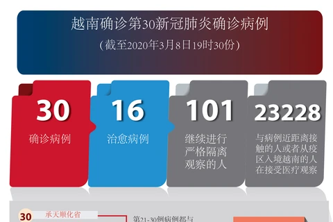 图表新闻：越南确诊第30新冠肺炎确诊病例