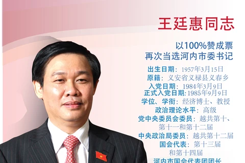 图表新闻：王廷惠再次当选河内市委书记