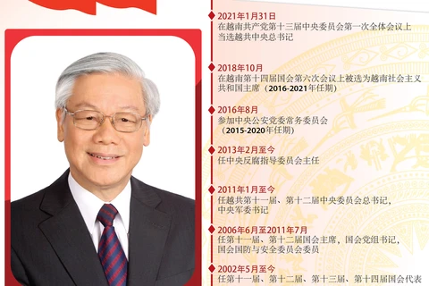 图表新闻：越共中央总书记、国家主席阮富仲简历