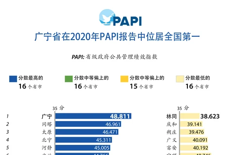 图表新闻：广宁省在2020年PAPI报告中位居全国第一
