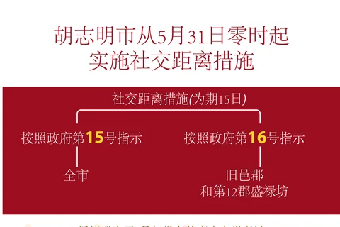 图表新闻：胡志明市从5月31日零时起实施社交距离措施