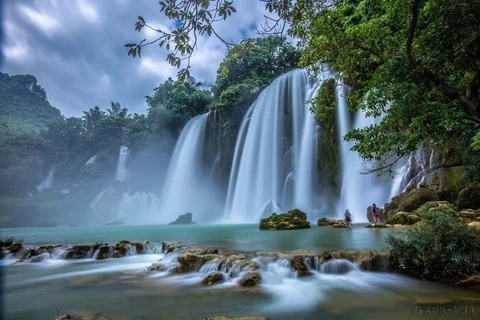 组图：板约瀑布是国内外知名的旅游景点