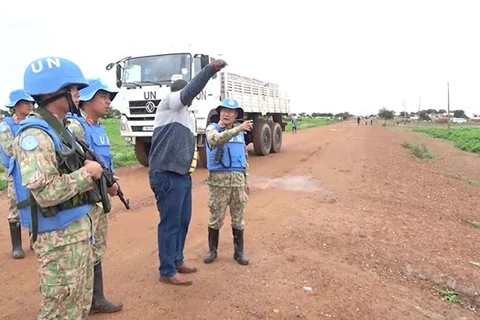 卫星社：在南苏丹的越南工兵队