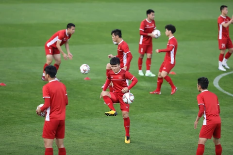 Asian Cup 2019:越南球队为迎战伊拉克球队做好准备（组图）