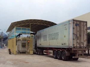 越南通往老挝劳宝国际口岸安装集装箱扫描系统 