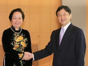 越南国家副主席阮氏缘会见日本皇太子