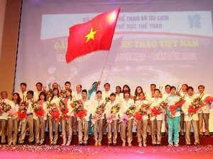 越南参加伦敦奥运会体育代表团举行出征仪式 