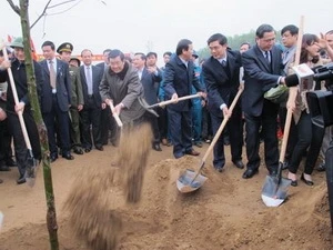 张晋创主席发动春节植树节活动 