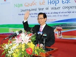 越南政府总理阮晋勇出席世界水日集会