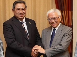 新加坡总统陈庆炎和印度尼西亚总统苏西诺