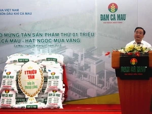 越南政府副总理黄忠海在仪式上发表讲话