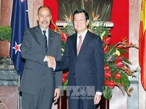 越南国家主席张晋创欢迎杰里总督访越