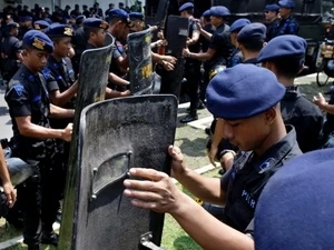 东盟防长扩大会议机制首次反恐演习在印尼举行