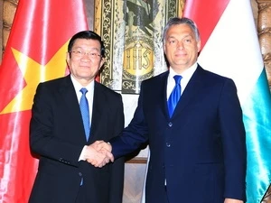 越南国家主席张晋创会见匈牙利总理欧尔班·维克多