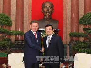 越南国家主席张晋创已会见俄罗斯天然气工业股份公司董事长阿列克谢·米勒