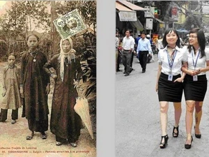 越南妇女从昔日到今日的图片