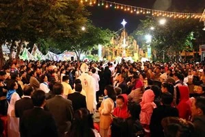 越南天主教教民喜迎圣诞节
