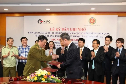 越南与韩国知识产权合作备忘录签署仪式