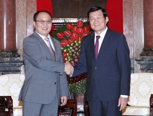 国家主席张晋创会见蒙古国总检察长