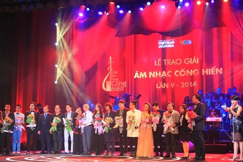 越南2014年“音乐贡献奖”结果揭晓