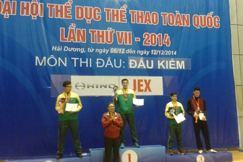 2014年第七届越南全国体育大会：击剑比赛开赛