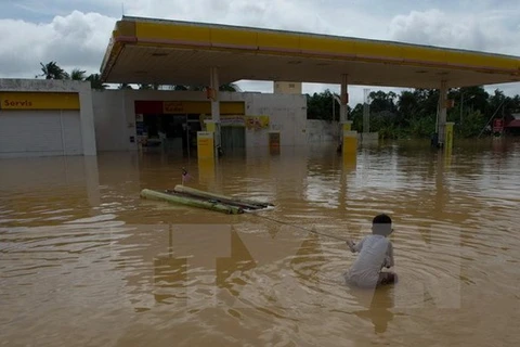 马来西亚北方遭数十年未见的大型洪水