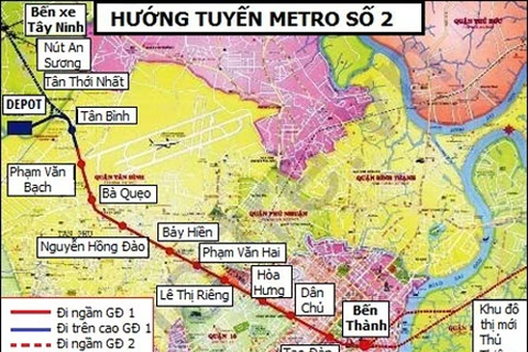 越南胡志明市城轨2号线项目