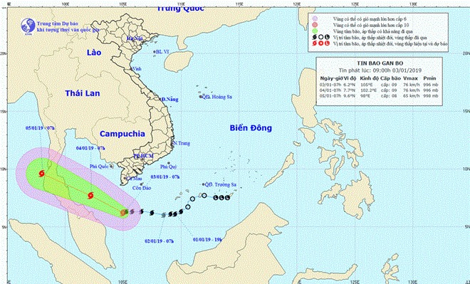 Storm Pabuk forecast to cause heavy rains in southern region