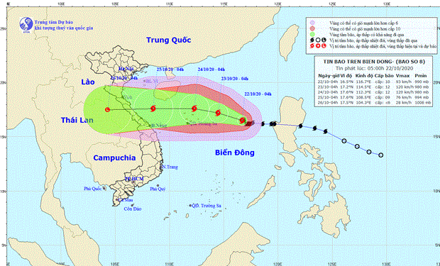 Tifón Saudel avanza hacia el Mar del Este