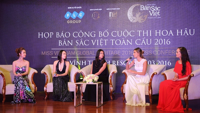 2016年全球越南本色小姐选美大赛的新闻发布会