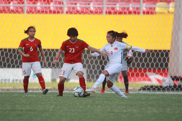 2018年东南亚女子足球锦标赛：越南队6比0大胜印度尼西亚队