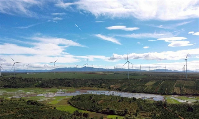 A wind power plant in Gia Lai province. (Photo: VNA)