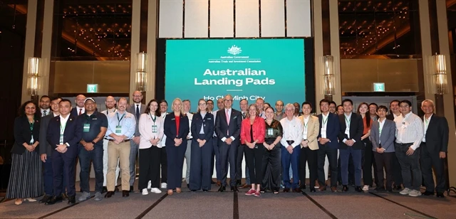 Australia’s Landing Pad programme being launched at the 2024 Australia - Vietnam Tech Forum in HCM City on June 25. (Photo courtesy of Austrade)