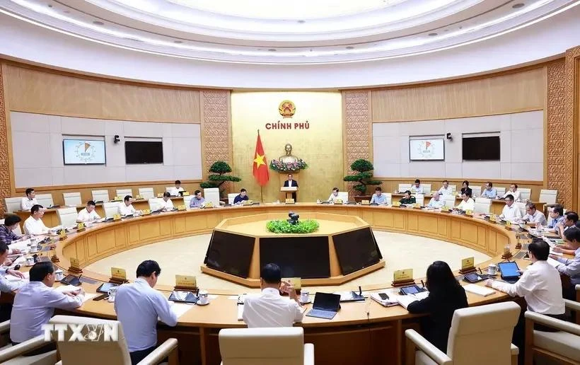 A view of the Government's law-building session on July 24. (Photo: VNA)