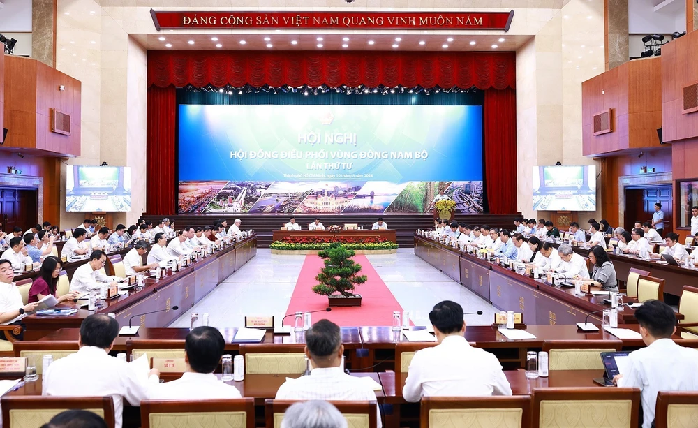 The fourth meeting of the Coordinating Council for the Southeastern Region takes place in Ho Chi Minh City on August 10 (Photo: VNA)