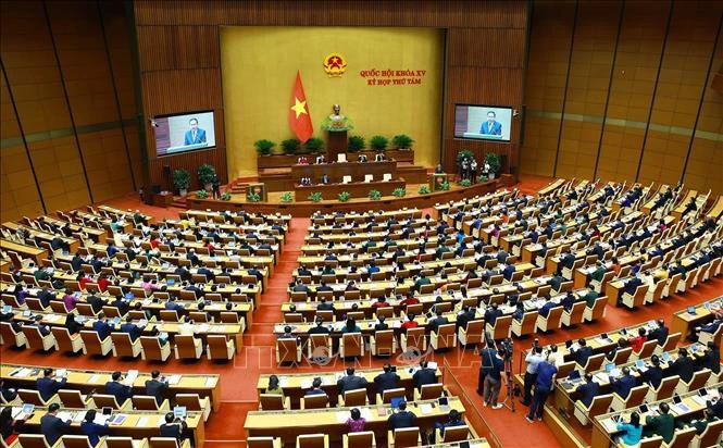 At the opening of the 8th session of the 15th-tenure National Assembly in Hanoi on October 21. (Photo: VNA)