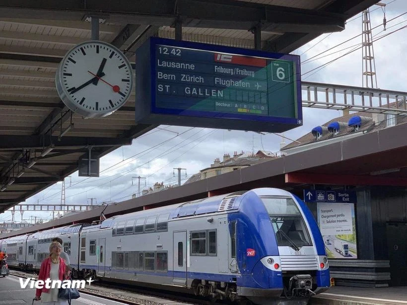 A high-speed railway route in Europe (Photo: VietnamPlus)