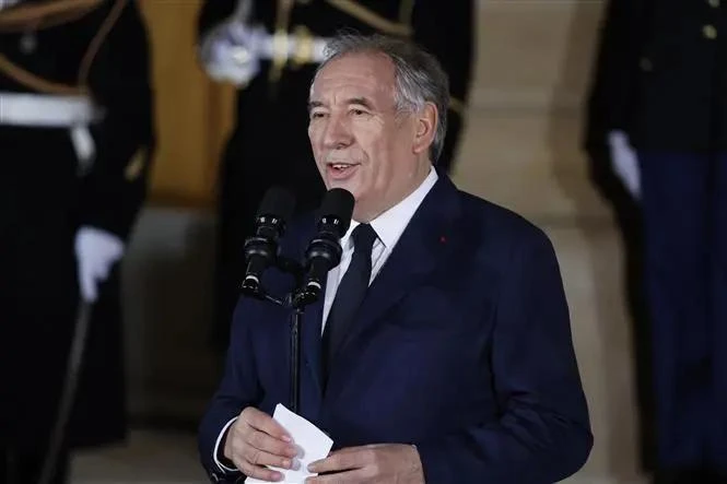 New French Prime Minister François Bayrou speaks at his inauguration ceremony following the appointment on December 13, 2024. (Photo: Xinhua/VNA)