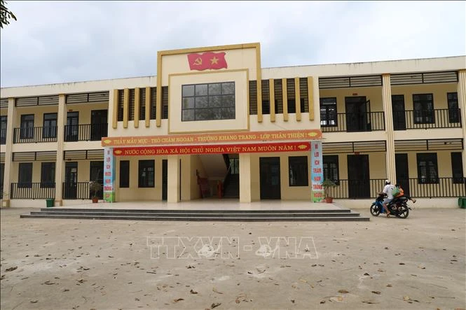 Escuela primaria de la comuna de Thanh Lam (distrito de Nhu Xuan, provincia de Thanh Hoa). (Fuente:VNA)