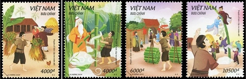 Promueven cuentos de hada vietnamitas en sellos postales. (Fuente:Internet)