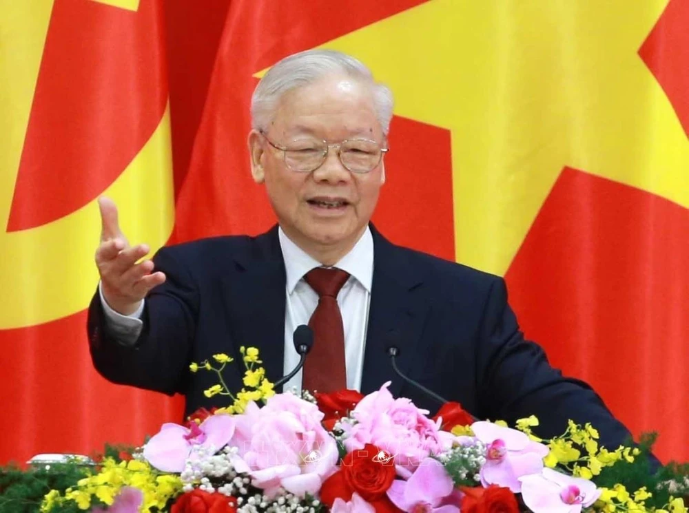 El secretario general del Partido Comunista de Vietnam, Nguyen Phu Trong. (Fuente:VNA)