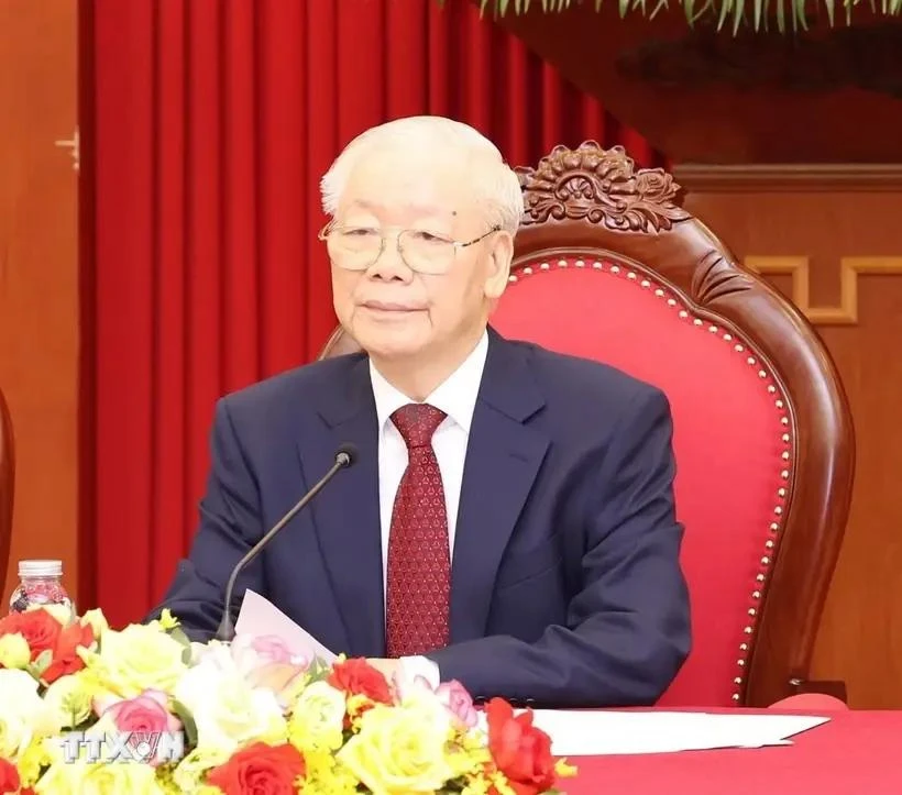 El secretario general del Partido Comunista de Vietnam, Nguyen Phu Trong. (Fuente: VNA)