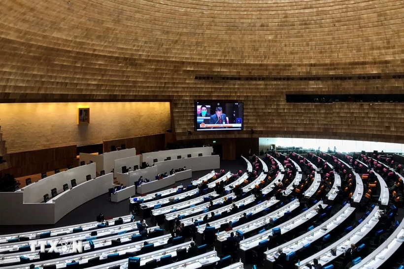 Panorama de una reunión del Parlamento de Tailandia. (Fuente:AFP/VNA)