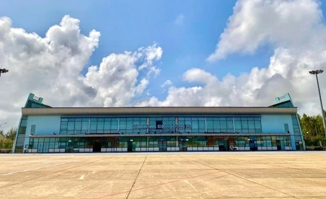 El aeropuerto de Dong Hoi, en la provincia central de Quang Binh. (Fuente:Internet)