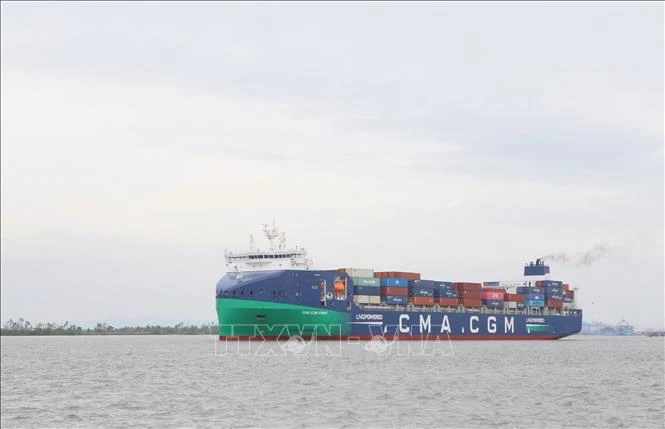 Puerto de Hai Phong recibe primer barco propulsado por gas natural licuado. (Fuente: VNA)