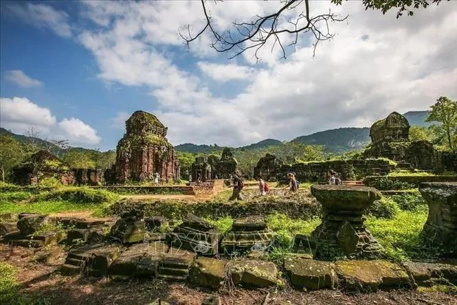 El Santuario My Son en la provincia central de Quang Nam fue declarado Patrimonio Cultural de la Humanidad por la UNESCO en 1999. (Fuente: VNA)